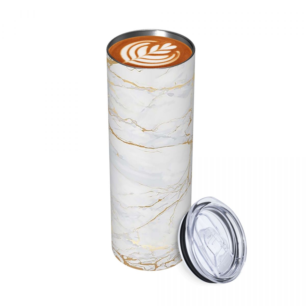 Tumbler 20Oz White - Copo Térmico de Aço Inoxidável Branco