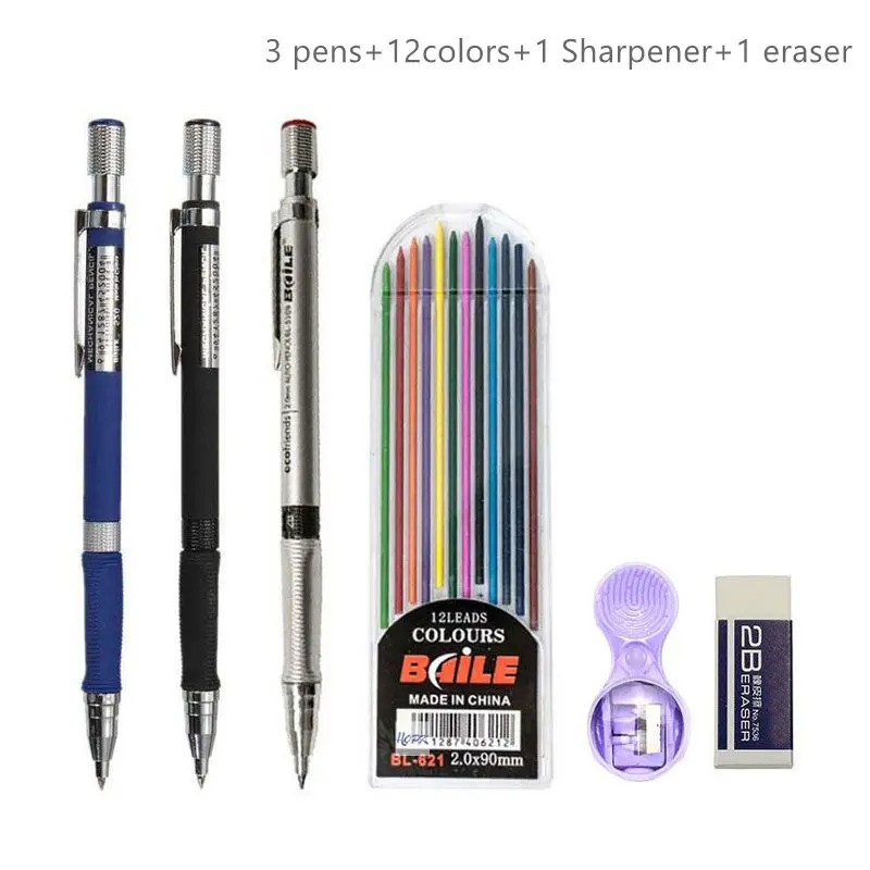 Conjunto de lápis mecânico 2b  - Staedtler Pencil Lumocolor avaliação e preço