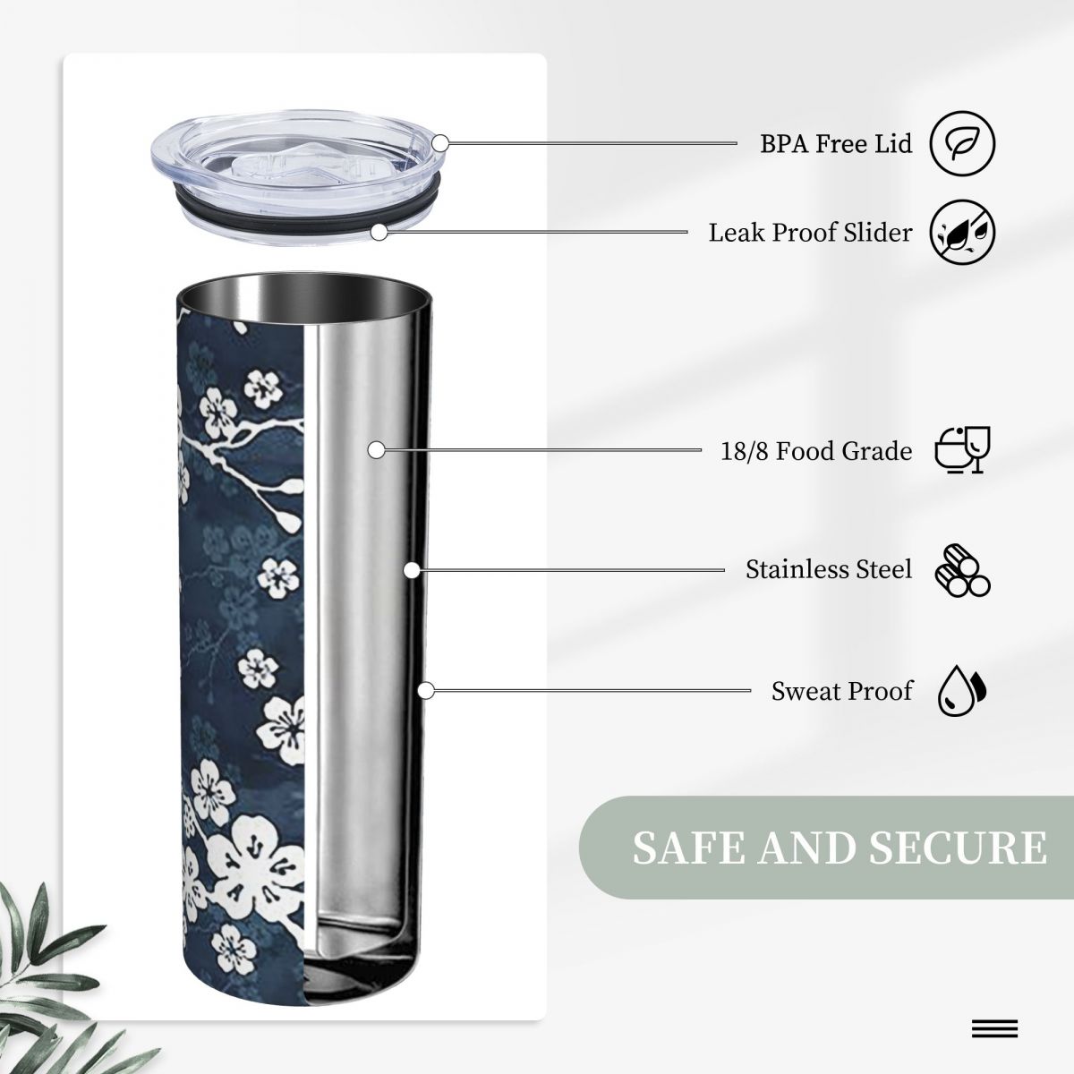 Copo térmico de aço inoxidável - Tumbler 20Oz White avaliação e preço