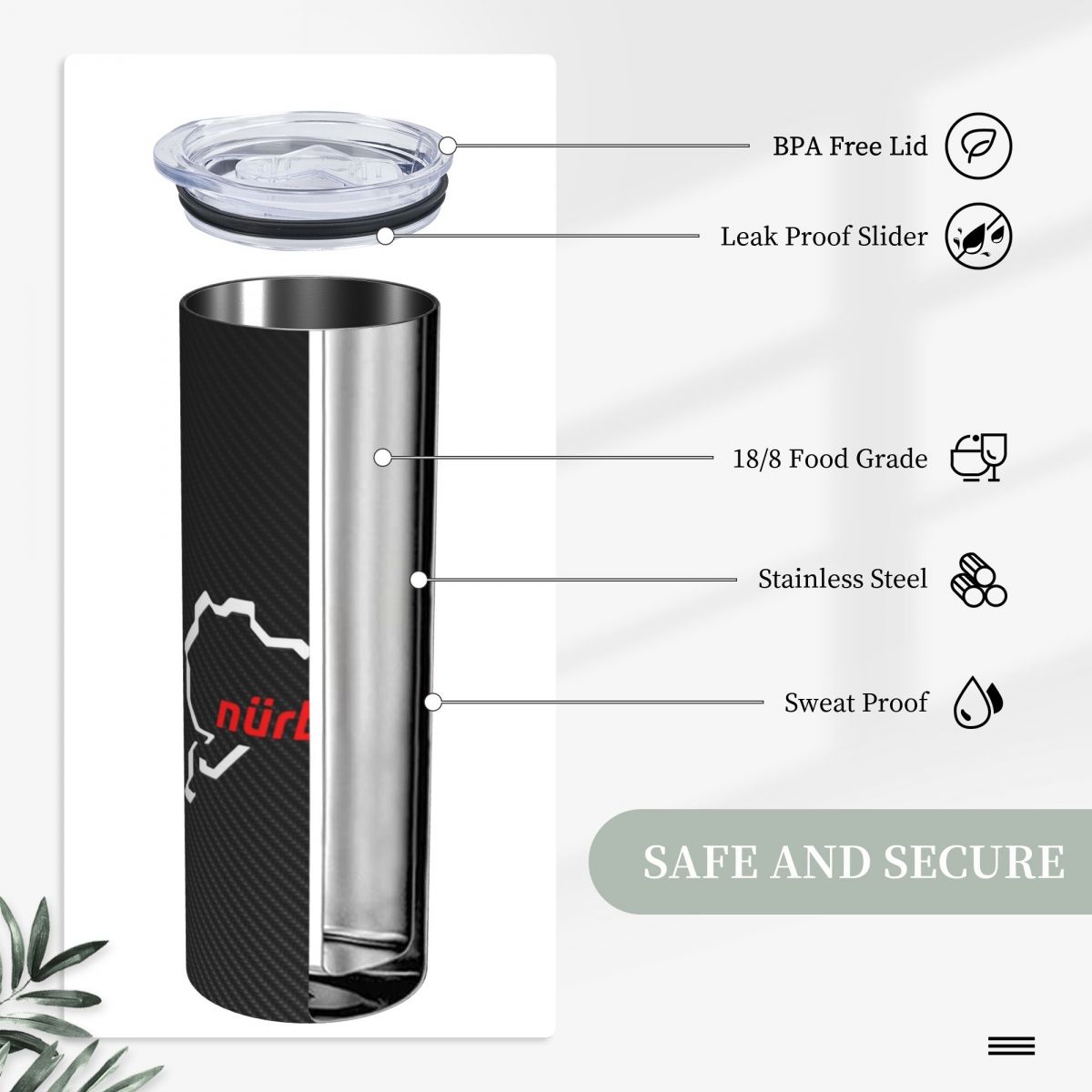 Copo Térmico Nurburgring de Fi - Tumbler 20Oz White avaliação e preço