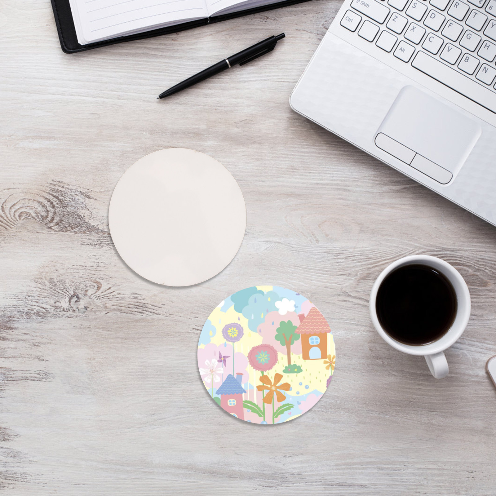 10 Peças de Porta-Copos de Mad - Coaster Sublimation Blank avaliação e preço